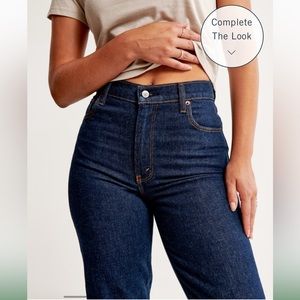 Abercrombie & Fitch Curve Love slim straight ultra high rise jeans